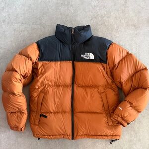 The North Face 1996 Retro Nuptse Jacket Burnt Umber/TNF Black, men's M